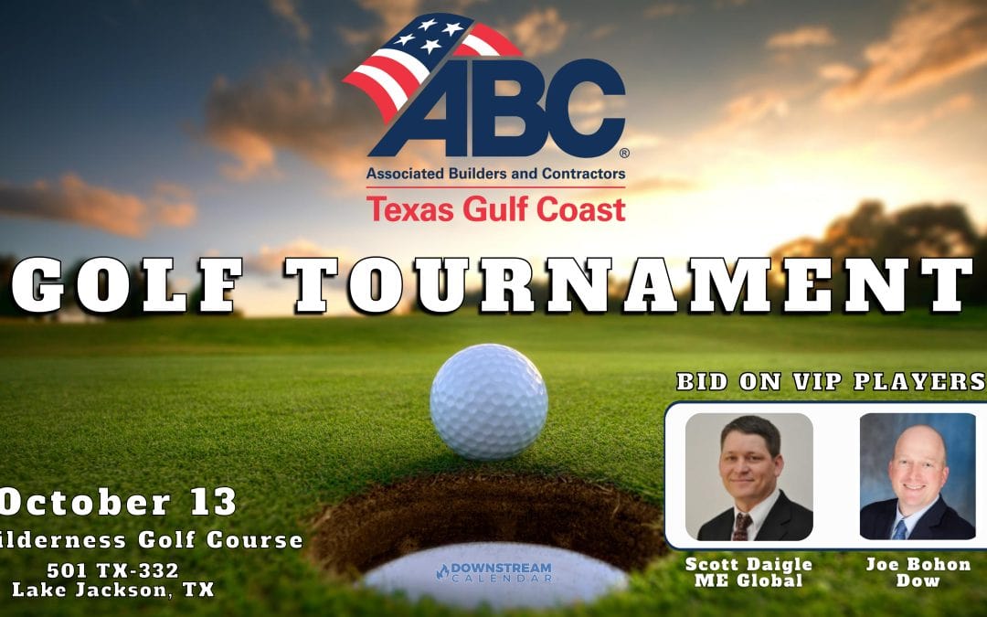 Register Now for the ABC Texas Gulf Coast Golf Tournament October 13, 2023 – Lake Jackson