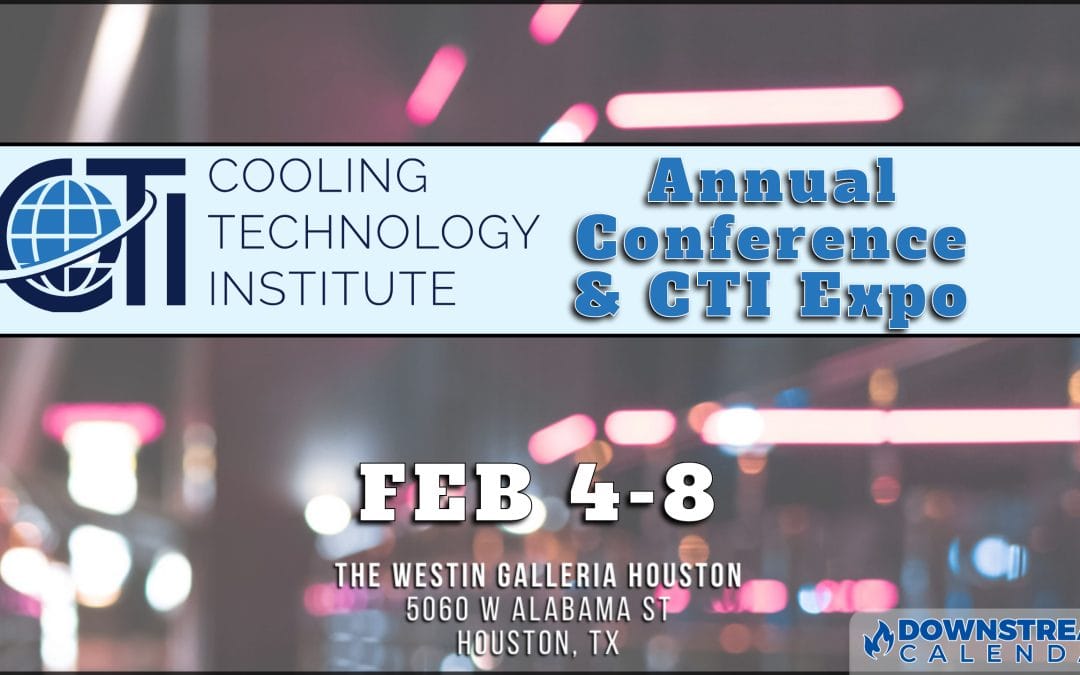 Register for the 2024 Cooling Technology Institute 2024 Annual Conference and CTI Expo Feb 4-8, 2024 – Houston