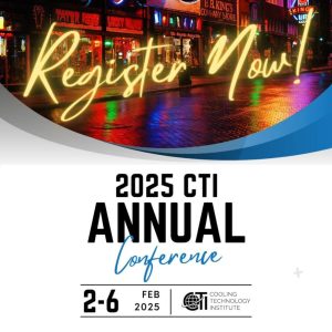 Register Now for the Cooling Technology Institute 2025 CTI Annual Conference and Expo Feb 2 – Feb 6, 2025 – Memphis