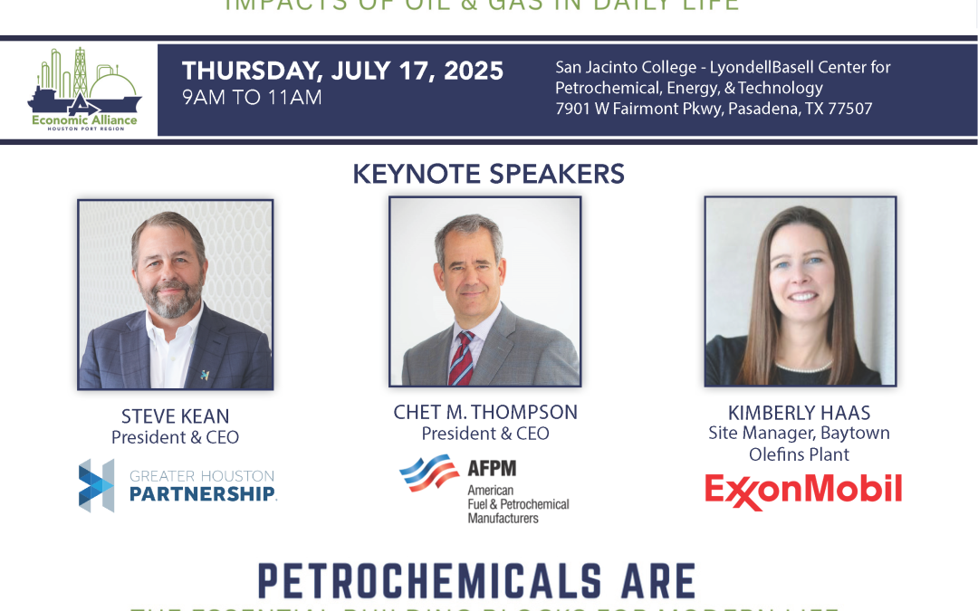 Register Now for the Economic Alliance Port Region The Energy Behind it All: Impacts of Oil and Gas in Daily Life – July 17, 2025 – Pasadena