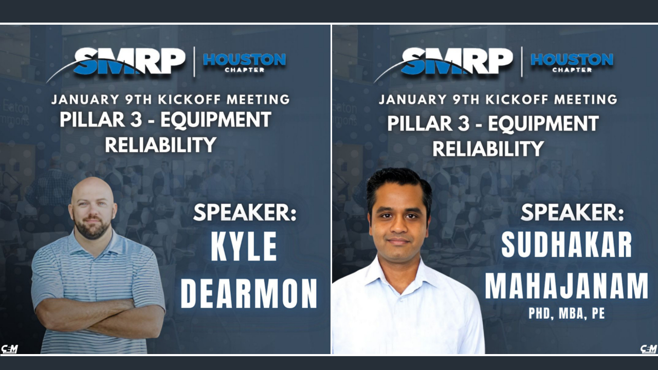 Register Now for the SMRP Houston meeting Pillar 3 Equipment