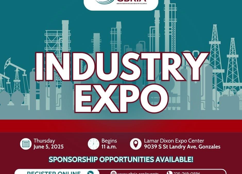 Register now for the GBRIA Industry Expo June 5, 2025 – Baton Rouge