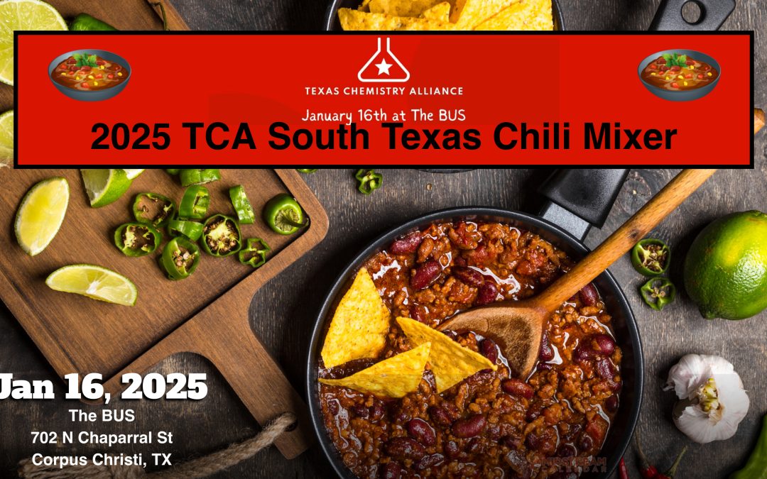 Register now for the TCA South Texas Chili Mixer Jan 16, 2025 – Corpus Christi