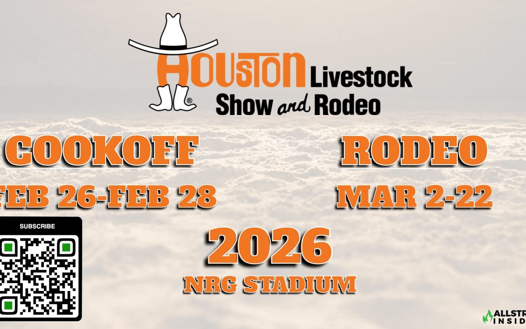 Rodeo Cookoff Winners & Save The Date for Houston Rodeo BBQ Cookoff February 26-Febrary 28 and Houston Livestock Show and Rodeo HSLR Lineup & info – March 2 – March 22, 2026