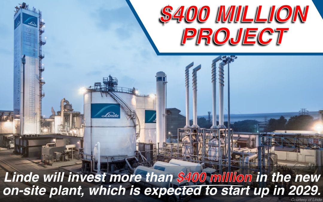 $400 Million Project: Linde Signs Long-Term Agreement to Supply Industrial Gases to World-Scale Low-Carbon Ammonia Facility in Louisiana