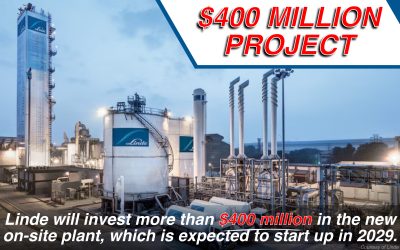 $400 Million Project: Linde Signs Long-Term Agreement to Supply Industrial Gases to World-Scale Low-Carbon Ammonia Facility in Louisiana