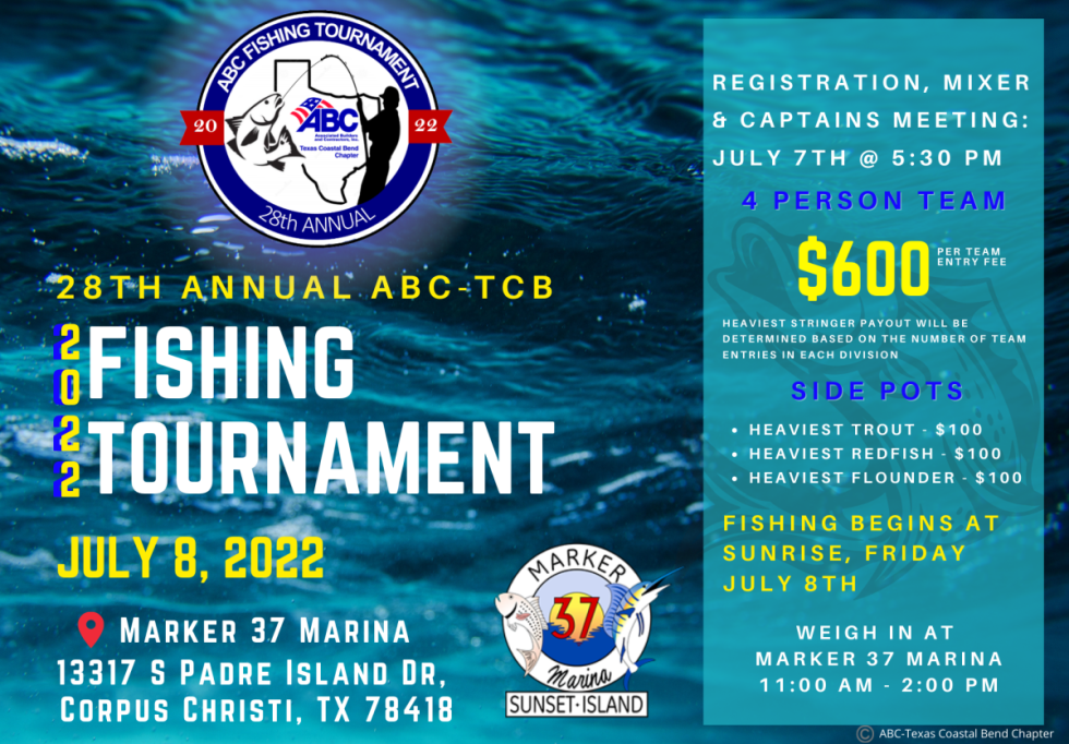 ABC Texas Coastal Bend 28th Annual Fishing Tournament July 8th