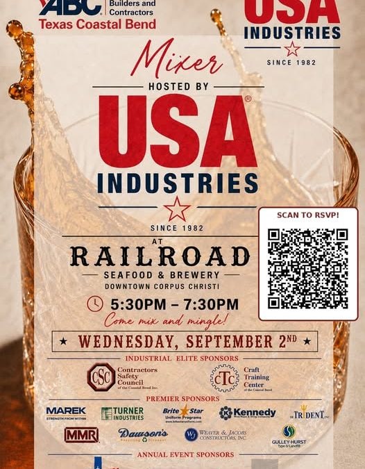 Register Now for the Associated Builders and Contractors (ABC) Texas Coastal Bend RGV Council Networking Event – Sept 2, 2026 – Corpus Christi, TX