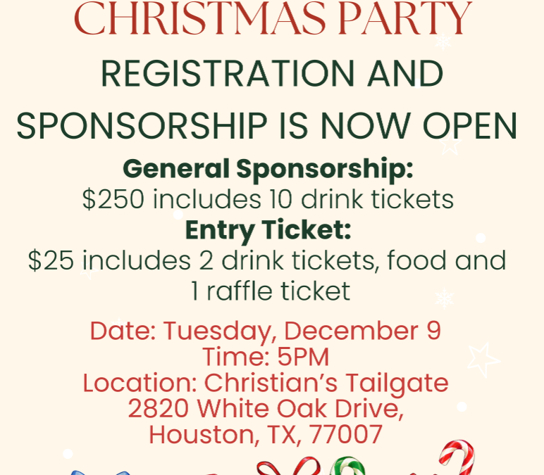 Register Now for the AMPP Houston Chapter Christmas Party Dec 9, 2025 – White Oak Drive, TX