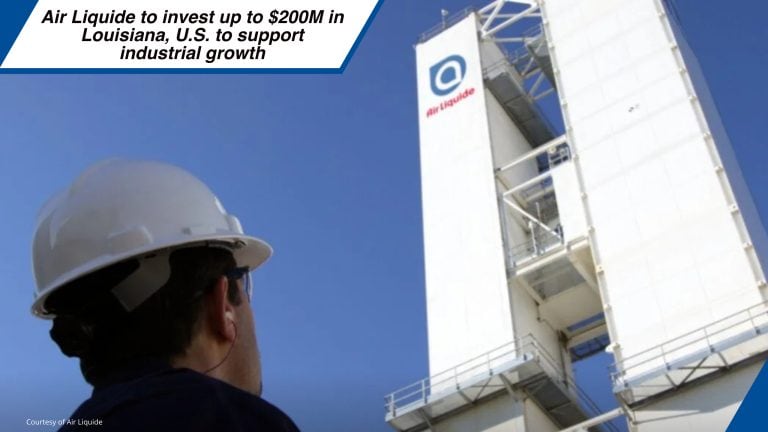 Air Liquide to invest up to 200M USD in Louisiana, U.S. to support industrial growth