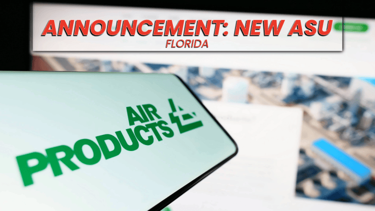 Air Products to Build, Own and Operate New Air Separation Unit in Florida