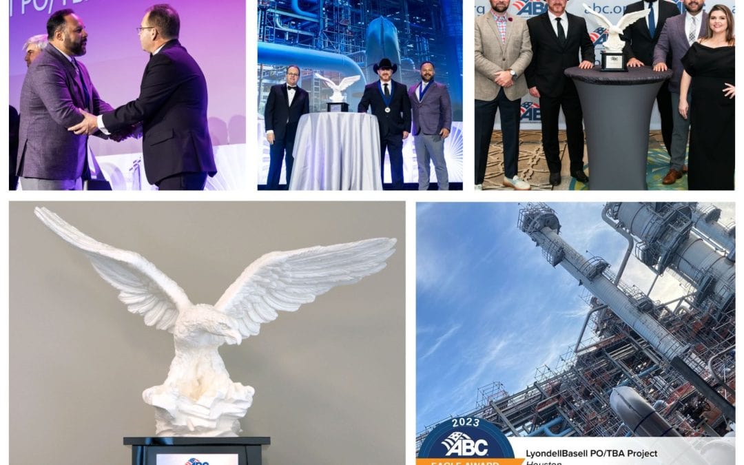Apache Industrial Receives 2024 Eagle Award at the 34th Annual Excellence in Construction® gala for the contribution to the LyondellBasell PO/TBA project