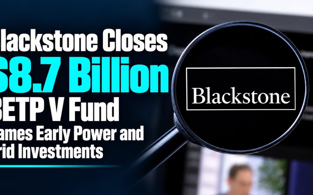Blackstone Closes $8.7 Billion BETP V Fund, Names Early Power and Grid Investments