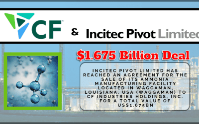 3/20 NEWS – $1.65 Billion Deal – CF Industries will purchase the Incitec Pivot Limited Waggaman Ammonia Plant and Related Assets