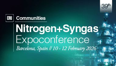 Register Now for the CRU Nitrogen+Syngas USA 2026 – Apr 21 – Apr 22, 2026 – Dallas, TX