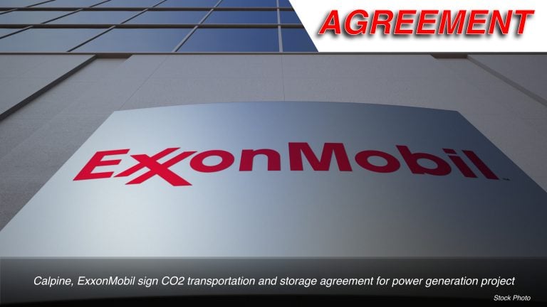 Calpine, ExxonMobil Sign CO2 Transportation and Storage Agreement for Power Generation Project