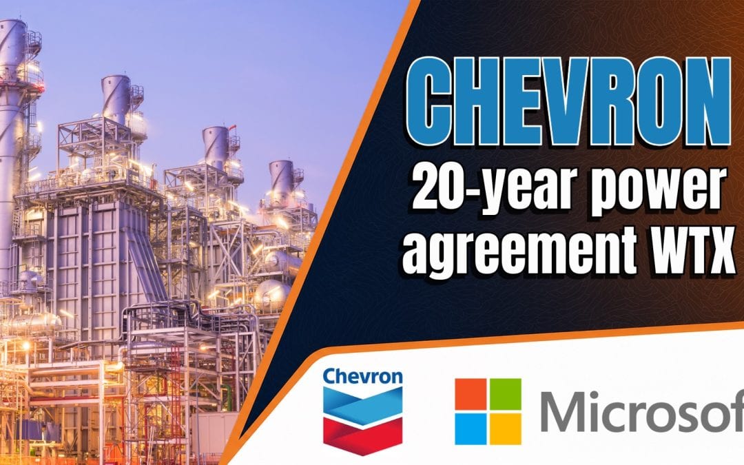 Chevron signs 20-year power agreement with Microsoft for West Texas data center