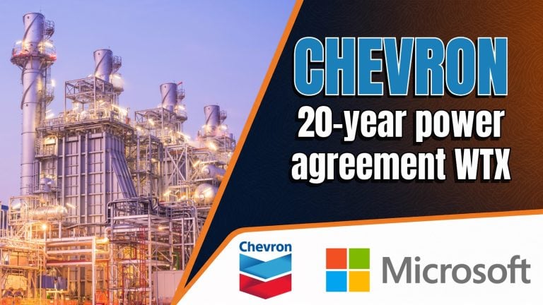 Chevron signs 20-year power agreement with Microsoft for West Texas data center
