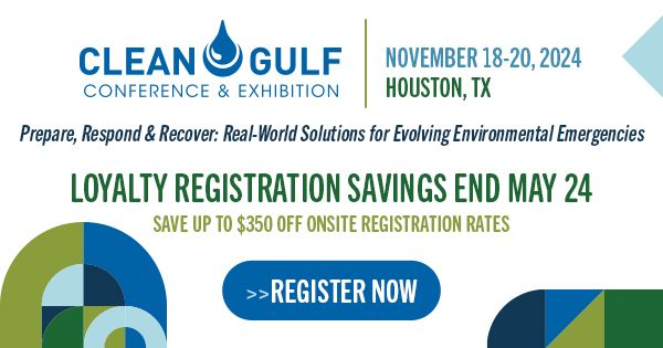 Register Now for Clean Gulf Conference and Exhibition Nov 18 – Nov 20, 2024 – Houston, Tx