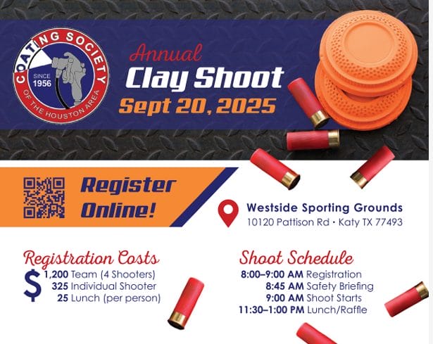 Coating Society of Houston Annual Clay Shoot September 20, 2025