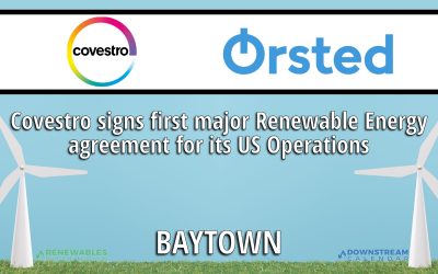 June 5: Covestro signs first major renewable energy agreement for its US operations – Baytown, TX