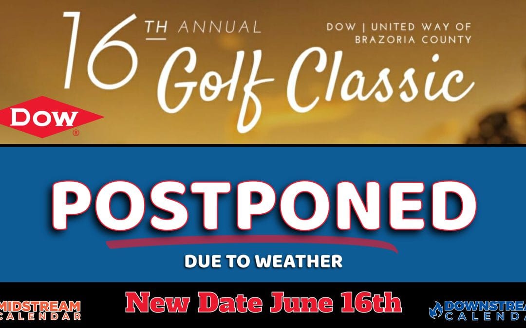 POSTPONED DUE TO WEATHER: 16th Annual DOW | United Way of Brazoria County Golf Tournament May 12, 2023 – Lake Jackson