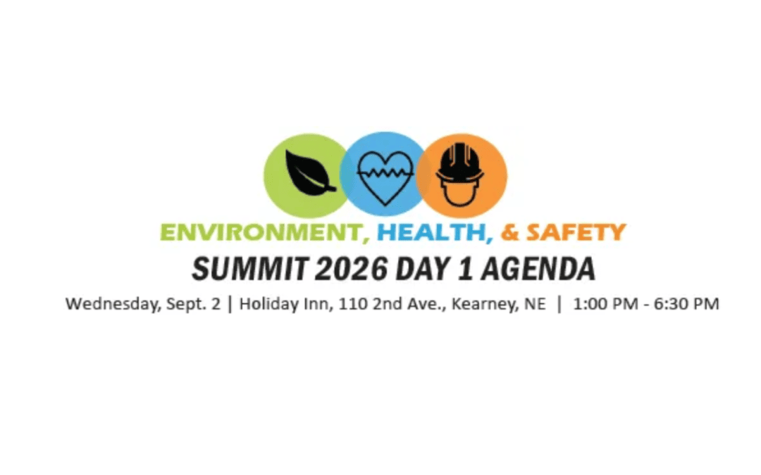 Register Now for the Nebraska Ethanol Board EHS Summit 2026 – Sept 2 – Sept 3, 2026 – Kearney, NE