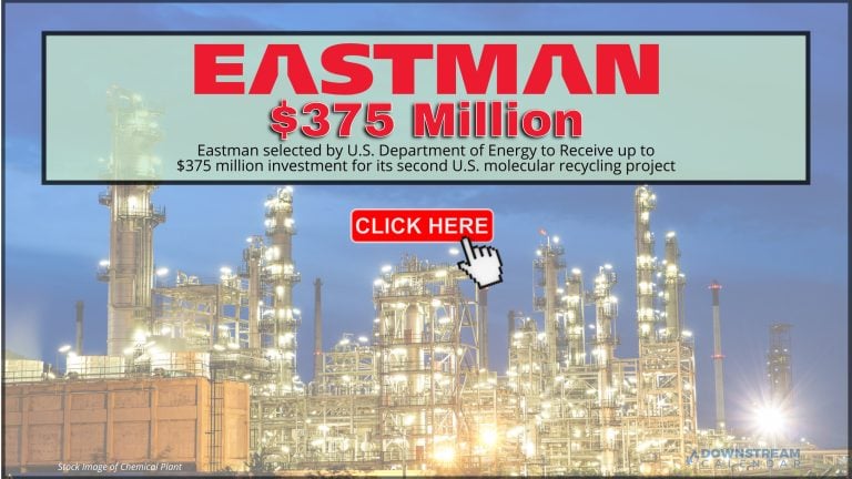 Eastman selected by U.S. Department of Energy to Receive up to $375 million investment for its second U.S. molecular recycling project