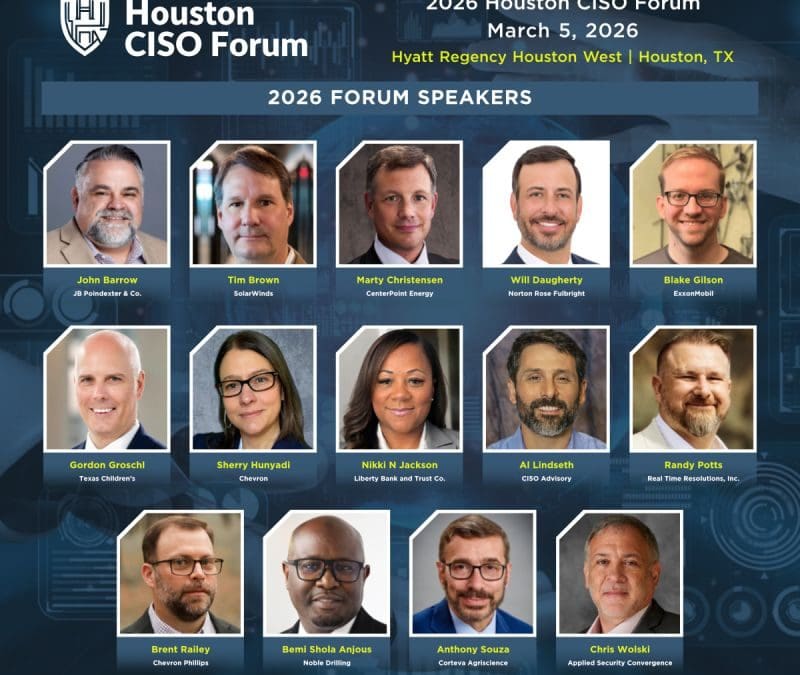 Register Now for the Energy Conference Network 2026 Houston CISO Forum – March 5, 2026 – Houston, TX