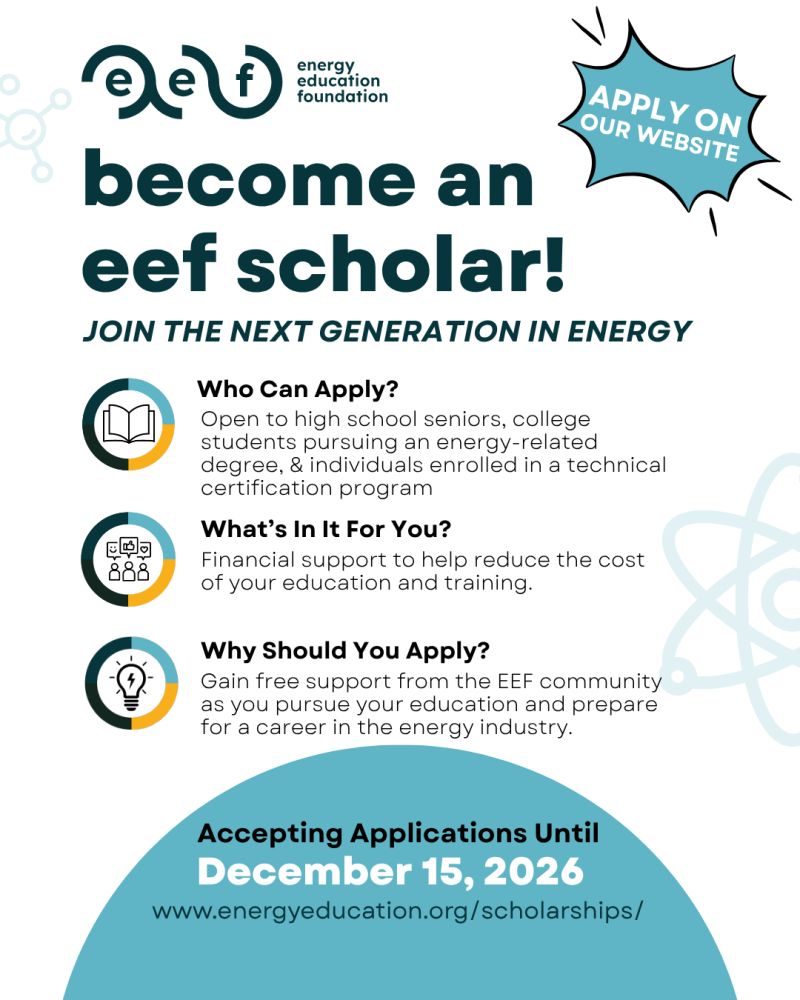 Energy Scholarship by Energy Education Foundation 2027 - 2028