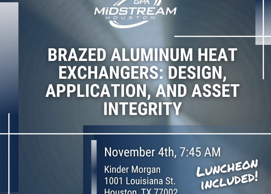 Register Now for the GPA Midstream Houston November Training Session – Nov 4, 2026 – Houston, TX