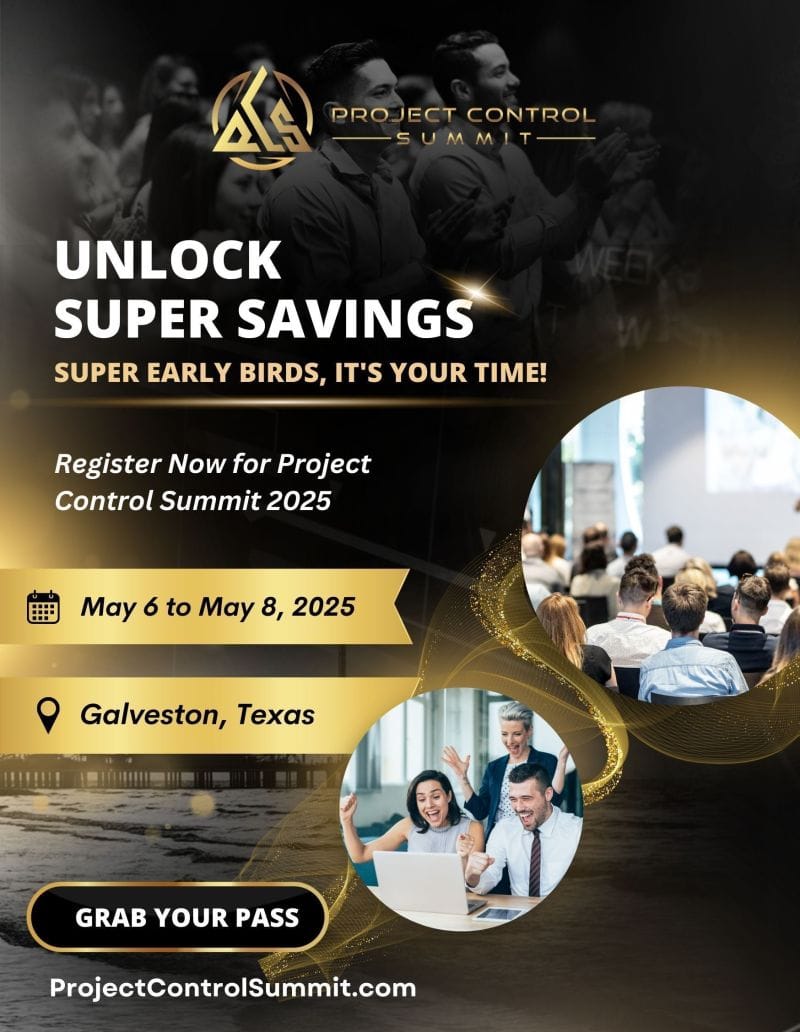 Register now for the Game at the 2025 Project Control Summit - May 6 - Galveston, Tx