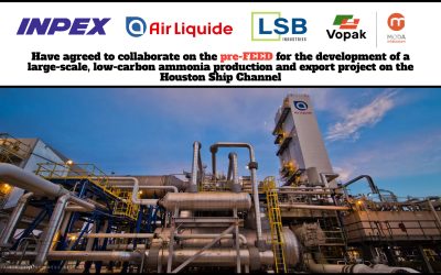 Global Energy and Chemical Leaders Partner to Develop a Large-Scale, Low-Carbon Ammonia Production Export Project on the Houston Ship Channel – INPEX, Air Liquide Group, LSB Industries