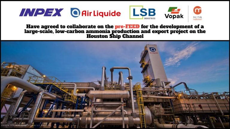 Global Energy and Chemical Leaders Partner to Develop a Large-Scale, Low-Carbon Ammonia Production Export Project on the Houston Ship Channel – INPEX, Air Liquide Group, LSB Industries