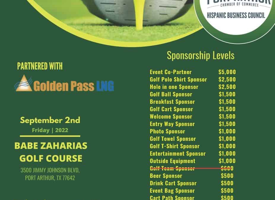 5th Annual Golden Pass LNG Golf Tournament 9/2 – Port Arthur