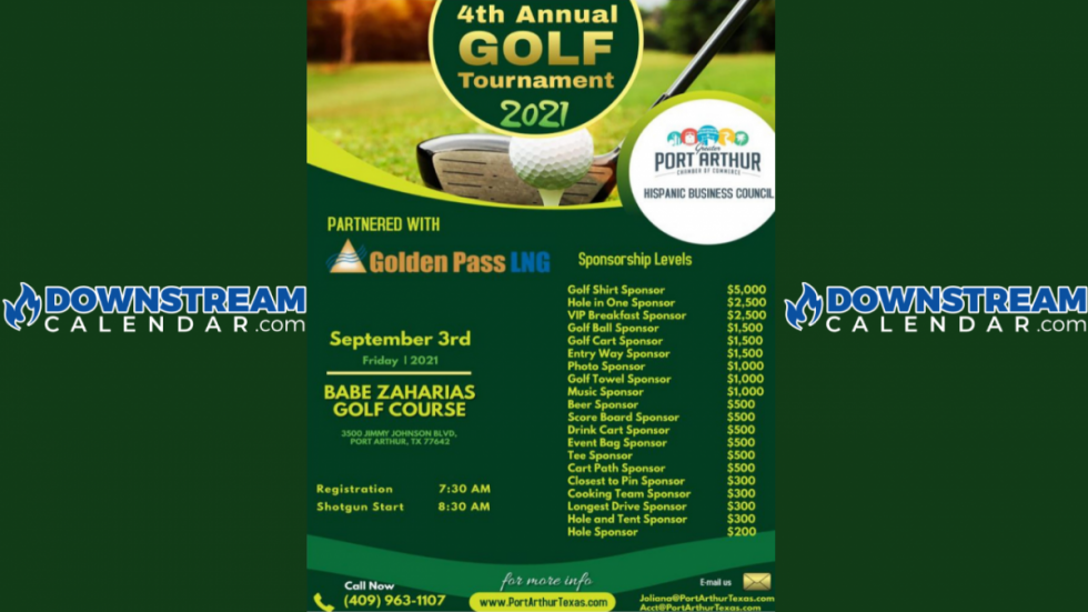 Golden Pass LNG & Greater Port Arthur Chamber of Commerce Golf