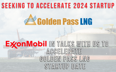 ExxonMobil is in talks with the US government to accelerate the Golden Pass LNG project, CEO Darren Woods said June 21