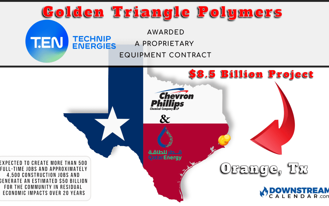 12/21 Downstream News: Technip Energies Awarded a Proprietary Equipment Contract by Chevron Phillips Chemical and QatarEnergy for the Golden Triangle Polymers Ethane Cracker