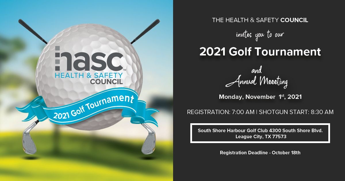 HASC Golf Tournament and Annual Meeting Downstream Calendar