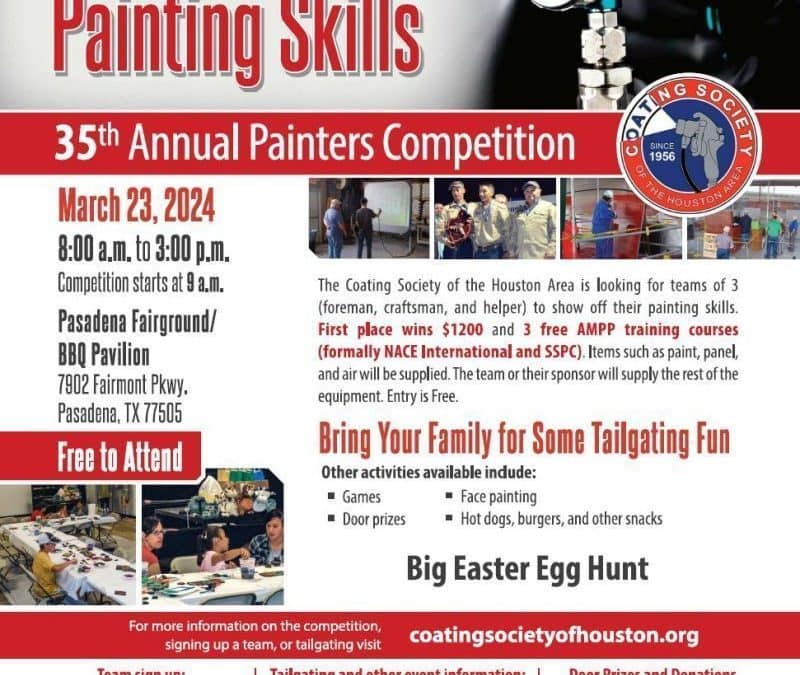 Coating Society of Houston Painters Competition March 23, 2024 – Pasadena