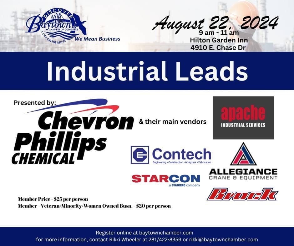 Baytown Chamber CP Chem Industrial Leads Event in Baytown Texas