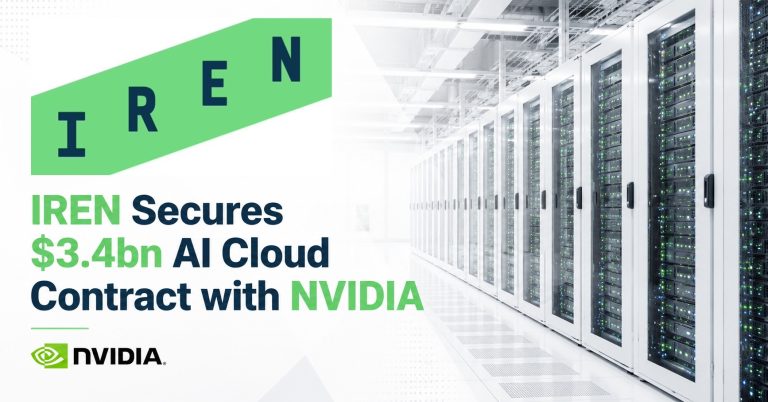 IREN Secures $3.4bn AI Cloud Contract with NVIDIA