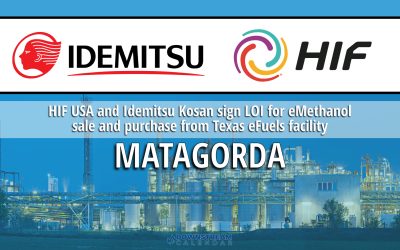 HIF USA and Idemitsu Kosan sign LOI for eMethanol sale and purchase from Texas eFuels facility