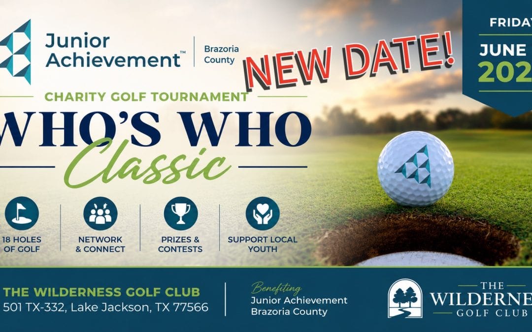 POSTPONED Due to Weather: Junior Achievement Who’s Who Golf Classic 2026 – May 8, 2026 – Lake Jackson, TX