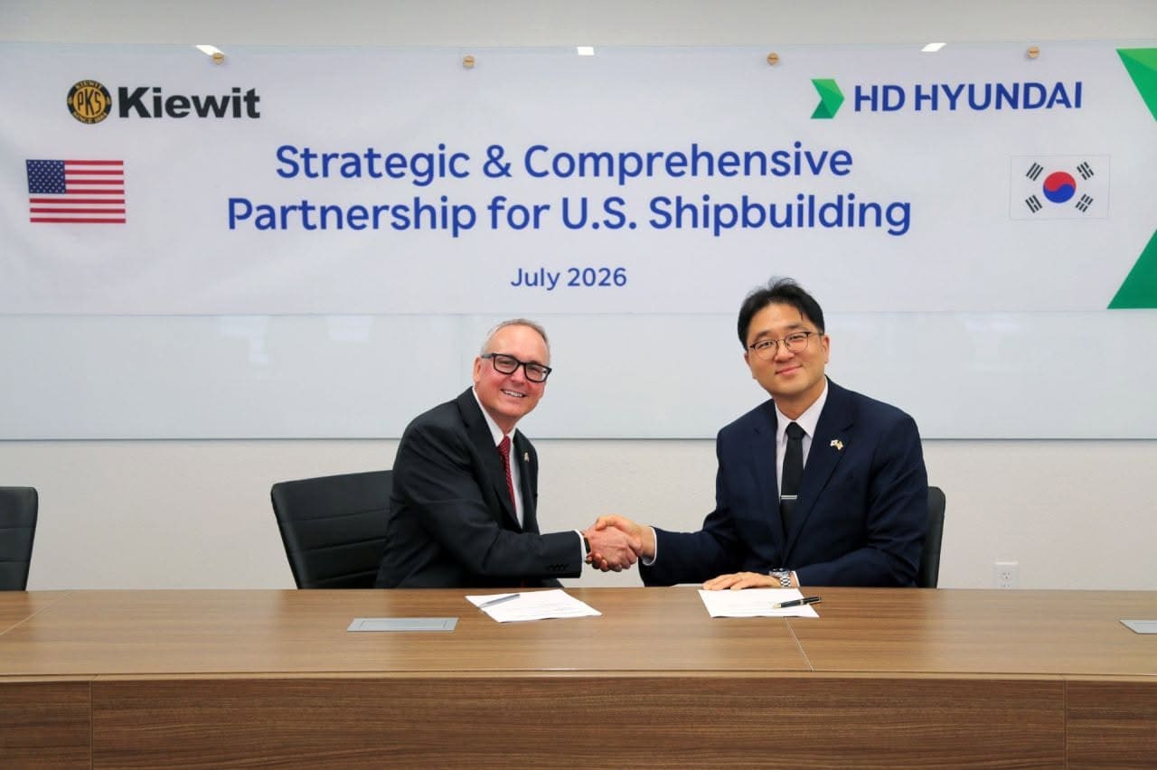 Kiewit Offshore Services and HD Hyundai are teaming up to support the next chapter of U.S. shipbuilding