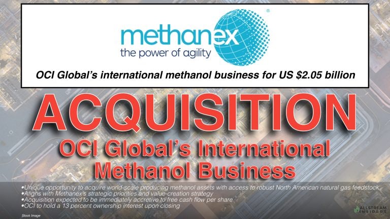 BREAKING $2 Billion Acquisition: Methanex signs definitive agreement to acquire OCI Global’s international methanol business for US$2.05 billion