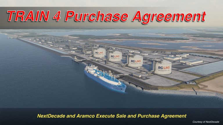 NextDecade and Aramco Execute 1.2 MTPA LNG Sale and Purchase Agreement from Rio Grande LNG Train 4