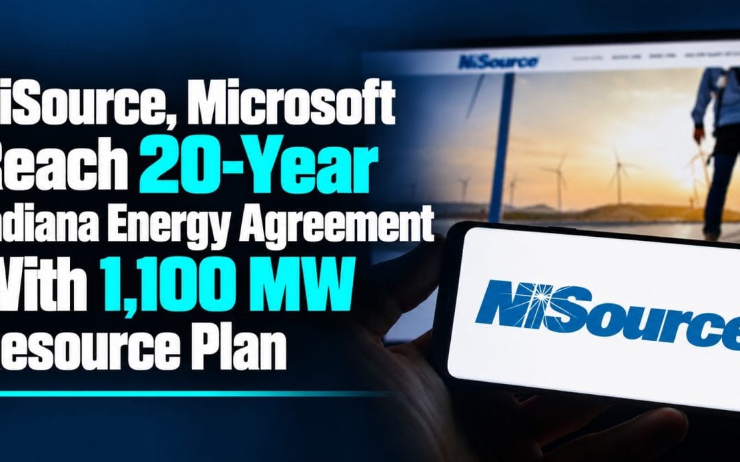 NiSource, Microsoft Reach 20-Year Indiana Energy Agreement With 1,100 MW Resource Plan