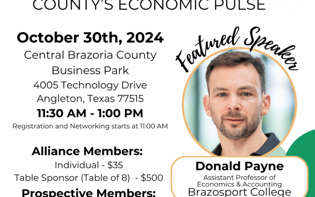 Register Now for the Alliance the Quarterly Membership Meeting – October 30, 2024 – Angleton, Tx