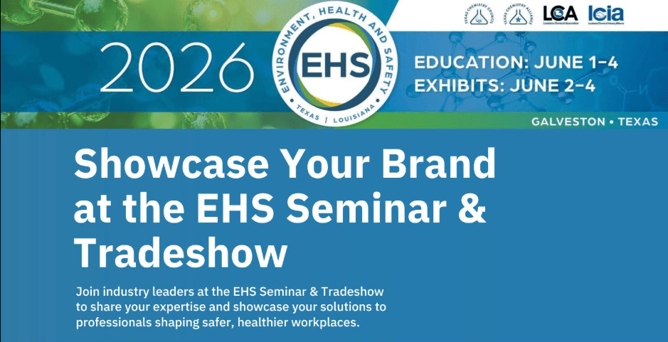 Register Now for the 2026 EHS Seminar & Trade Show June 1 – June 4, 2026 – Galveston by TCC TCA LCA LCiA
